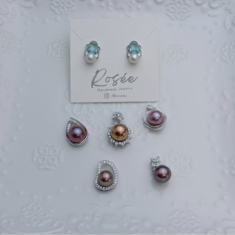 Purple Pearl Pendant Necklace